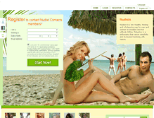 Tablet Screenshot of nudistcontacts.com